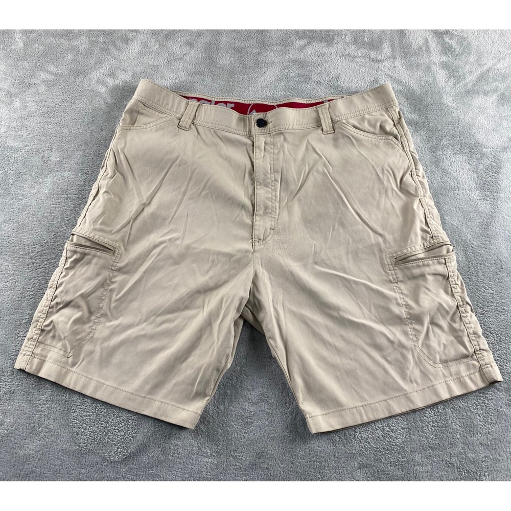 Wrangler Mens Outdoor Series Cargo Shorts Tan Beige Size 40 112353307 Stretch